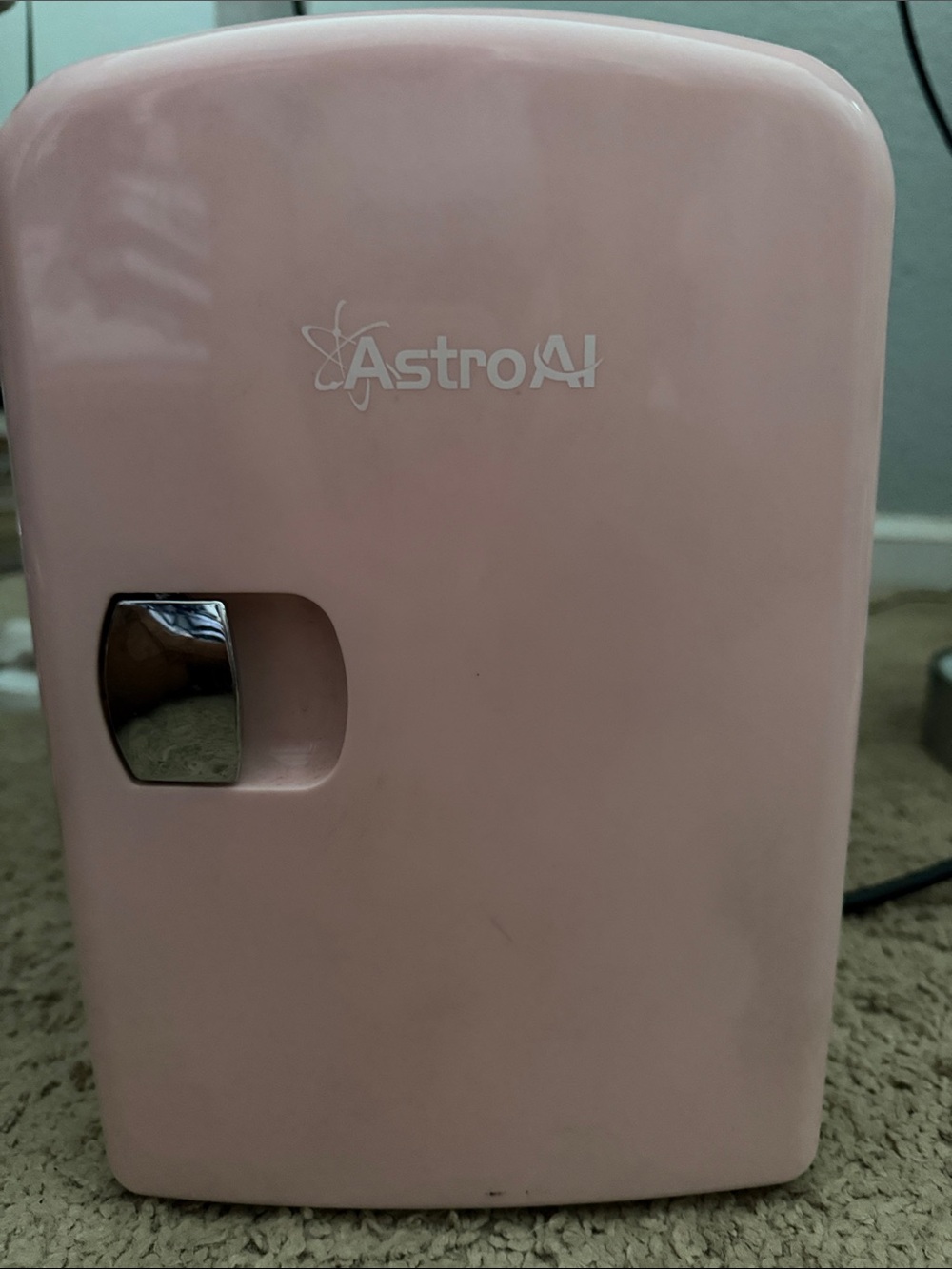 Astr Pink Retro Mini Refrigerator
